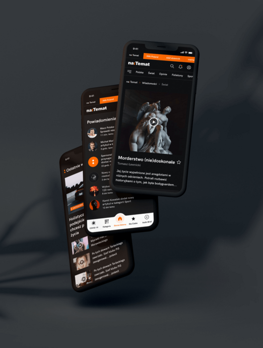 naTemat's mobile website.