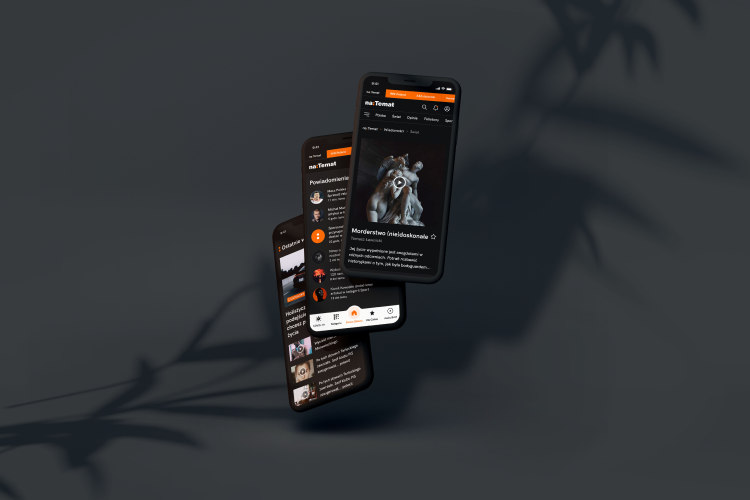 naTemat's mobile website.