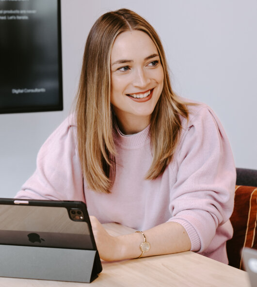 Klaudia Doerffer, Head of Research, at work.